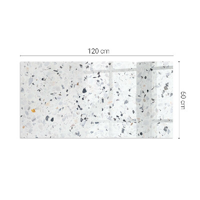Glasplatte für Kamin rechteckig Steinmuster mit Partikeln