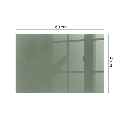 Glasplatte für Kamin rechteckig Farbe Oliv