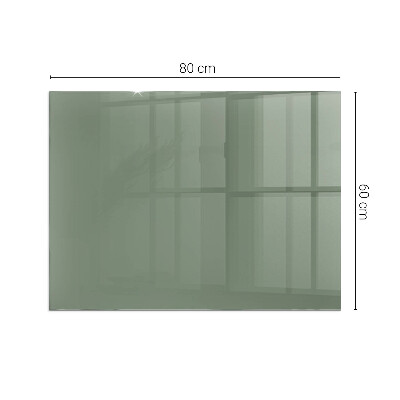 Glasplatte für Kamin rechteckig Farbe Oliv