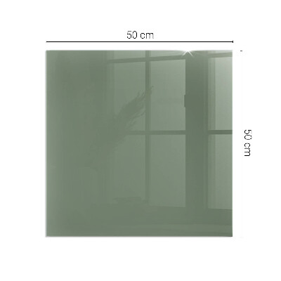 Glasplatte für Kamin rechteckig Farbe Oliv