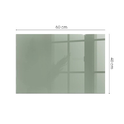 Glasplatte für Öfen rechteckig Farbe graugrün
