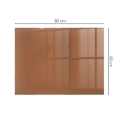 Glasplatte für Kamin rechteckig Farbe Braun