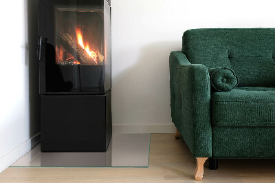 Glasplatte für Kamin rechteckig Farbe Hellbraun