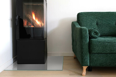 Glasplatte für Kamin rechteckig Farbe: Grau