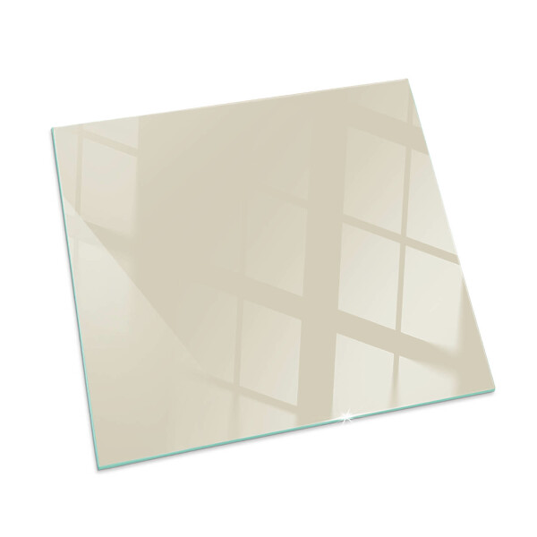 Glasplatte für Öfen rechteckig Farbe Beige