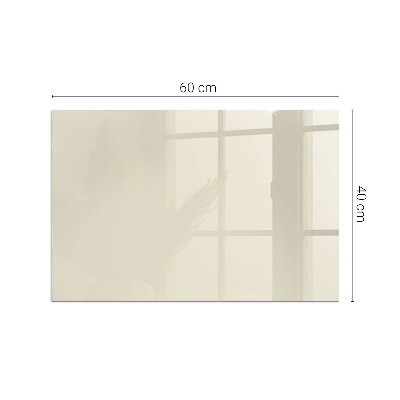 Glasplatte für Öfen rechteckig Farbe Beige