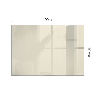 Glasplatte für Öfen rechteckig Farbe Beige