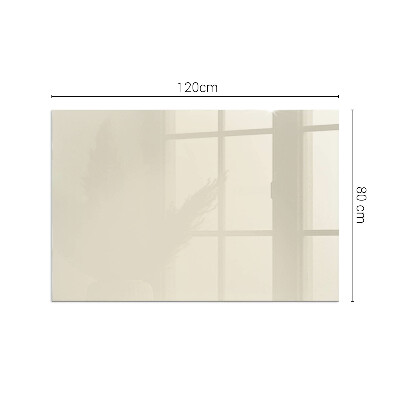 Glasplatte für Öfen rechteckig Farbe Beige