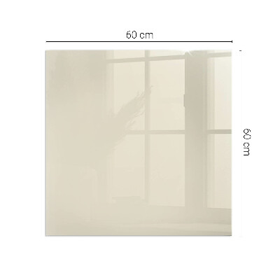 Glasplatte für Öfen rechteckig Farbe Beige