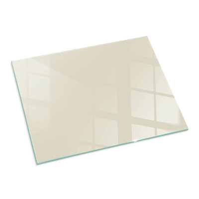 Glasplatte für Öfen rechteckig Farbe Beige