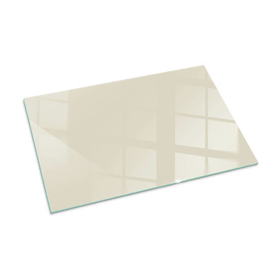 Glasplatte für Öfen rechteckig Farbe Beige
