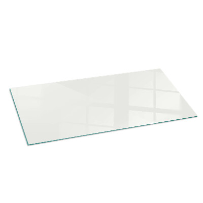 Glasplatte für Öfen rechteckig Farbe Elfenbein