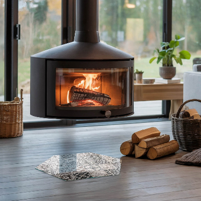 Glasplatte für Öfen sechseckig Geflieste dekorative Muster