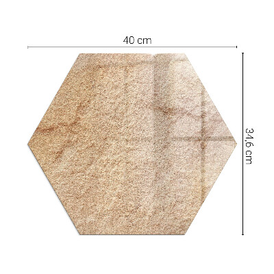 Glasplatte für Öfen sechseckig Die Beschaffenheit der Steinstruktur