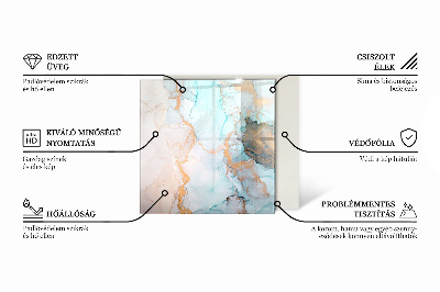 Vorlegeplatte für Kaminöfen sechseckig Holzmuster in geometrischer Anordnung