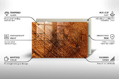 Unterlage für Kerzen Holz-Textur