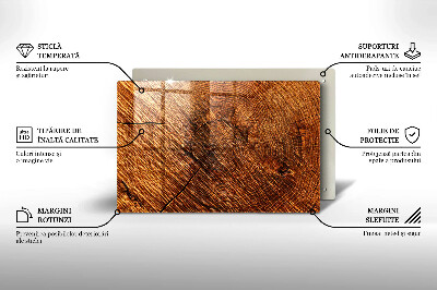 Unterlage für Kerzen Holz-Textur