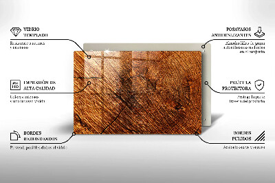 Unterlage für Kerzen Holz-Textur