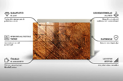 Unterlage für Kerzen Holz-Textur