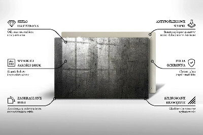 Unterlage für Kerzen Metall Textur