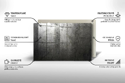 Unterlage für Kerzen Metall Textur