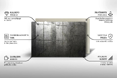 Unterlage für Kerzen Metall Textur