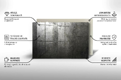 Unterlage für Kerzen Metall Textur