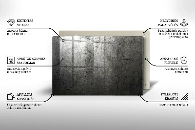 Unterlage für Kerzen Metall Textur