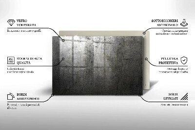 Unterlage für Kerzen Metall Textur