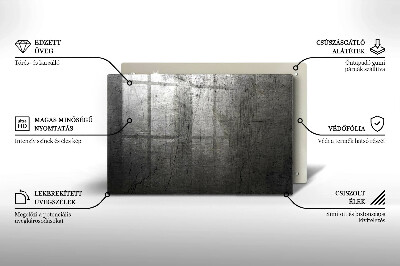 Unterlage für Kerzen Metall Textur