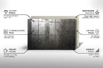 Unterlage für Kerzen Metall Textur