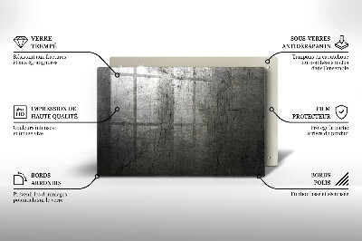 Unterlage für Kerzen Metall Textur