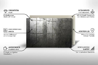 Unterlage für Kerzen Metall Textur