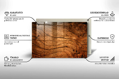 Grabkerzen Unterlage Holzplanken-Textur