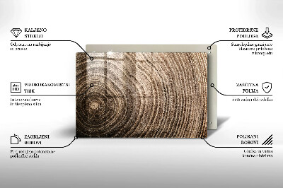Grabkerzen Unterlage Holzmaserung