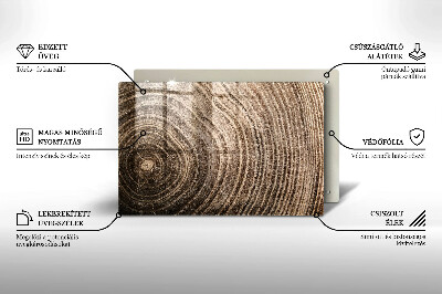 Grabkerzen Unterlage Holzmaserung