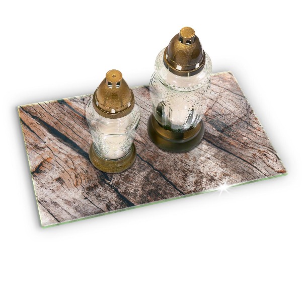 Unterlage für Kerzen Holz Textur