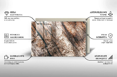 Unterlage für Kerzen Holz Textur