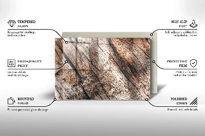 Unterlage für Kerzen Holz Textur