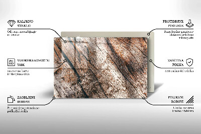 Unterlage für Kerzen Holz Textur