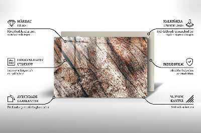 Unterlage für Kerzen Holz Textur