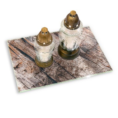 Unterlage für Kerzen Holz Textur