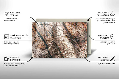 Unterlage für Kerzen Holz Textur