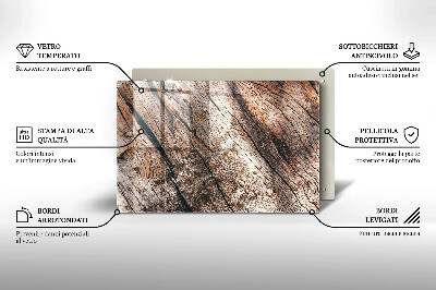 Unterlage für Kerzen Holz Textur