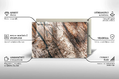 Unterlage für Kerzen Holz Textur