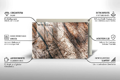 Unterlage für Kerzen Holz Textur
