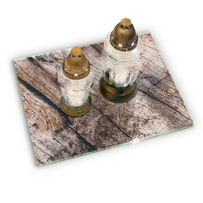 Unterlage für Kerzen Holz Textur