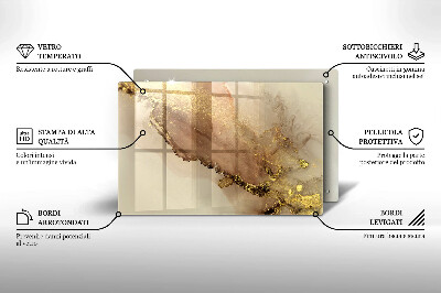 Grabkerzen Unterlage Abstraktes Gold