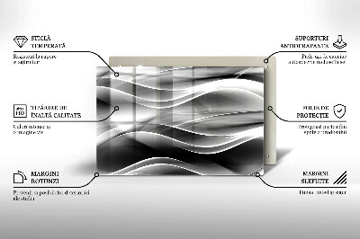 Unterlage für Kerzen Abstrakte weiche Linien