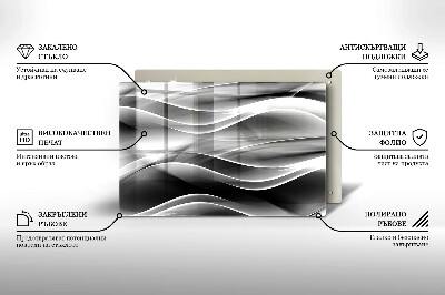 Unterlage für Kerzen Abstrakte weiche Linien